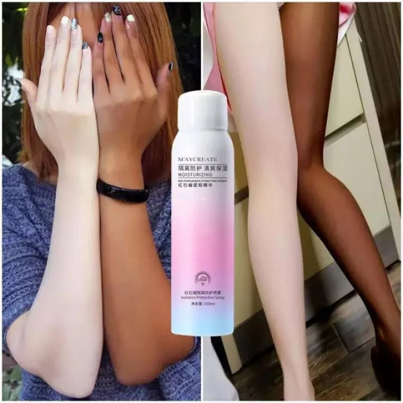 Red Pomegranate Whitening Essence Sunscreen Spray Waterproof Body Neck Moisturizing Hydrating Anti UV Protection For Skin Care Halalzen