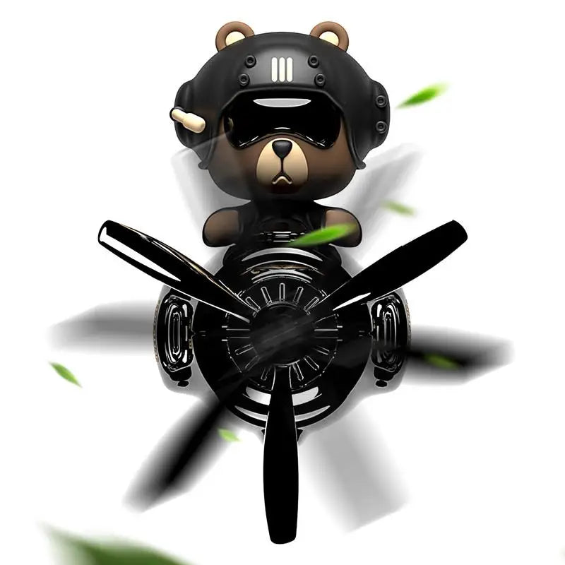 DIY perfume Odor ornament bear car air fresheners decorations accessories aroma vent clip fragrance diffuser men