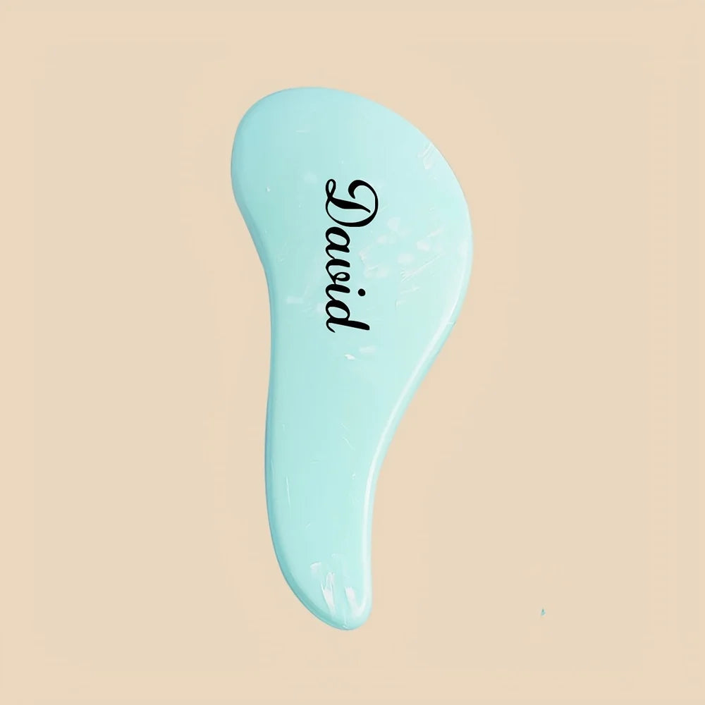 1pc Personalised Custom Mini Magic Detangling Comb Anti-static Massage Tangle Detangle Hairbrush Comb Barber Hair Styling Tool