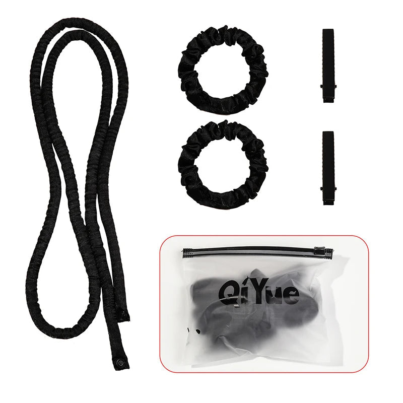 Heatless Curling Rod Headband No Heat Rollers Sleeping Overnight Soft Flexi Rods Multi-color Lazy Hair Curlers Hair Styling Tool Halalzen