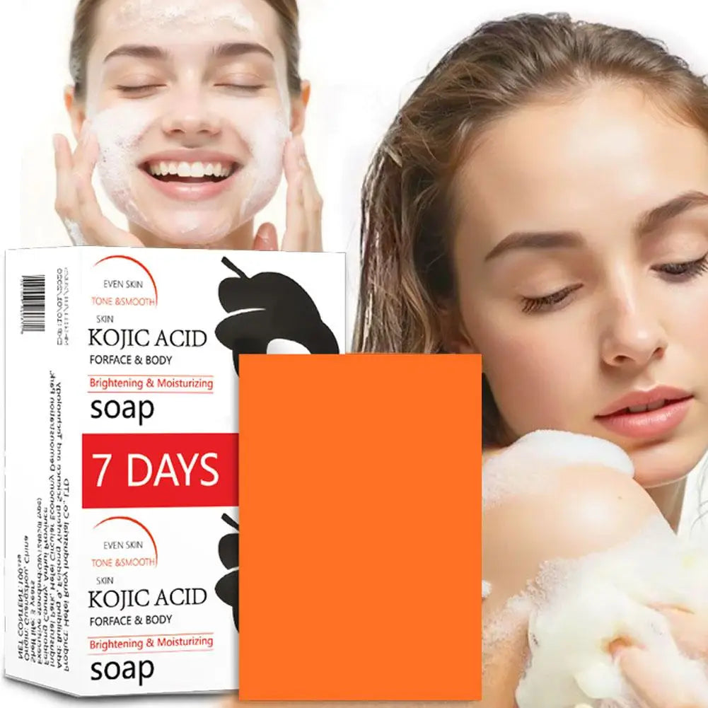  1/2/3/4/5/10 Pieces Handmade Kojic Acid Soap for Face & Body Deep Cleansing Oil Control Brighten Skin Tone Bath Soap