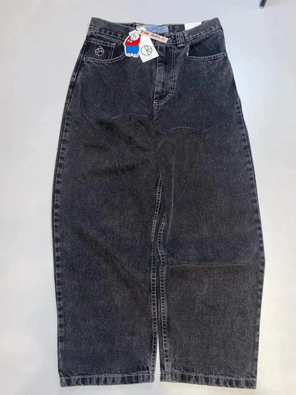 Y2k big boy jeans hip hop cartoon embroidery graphic loose baggy jeans harajuku streetwear high waisted vintage wide leg pants