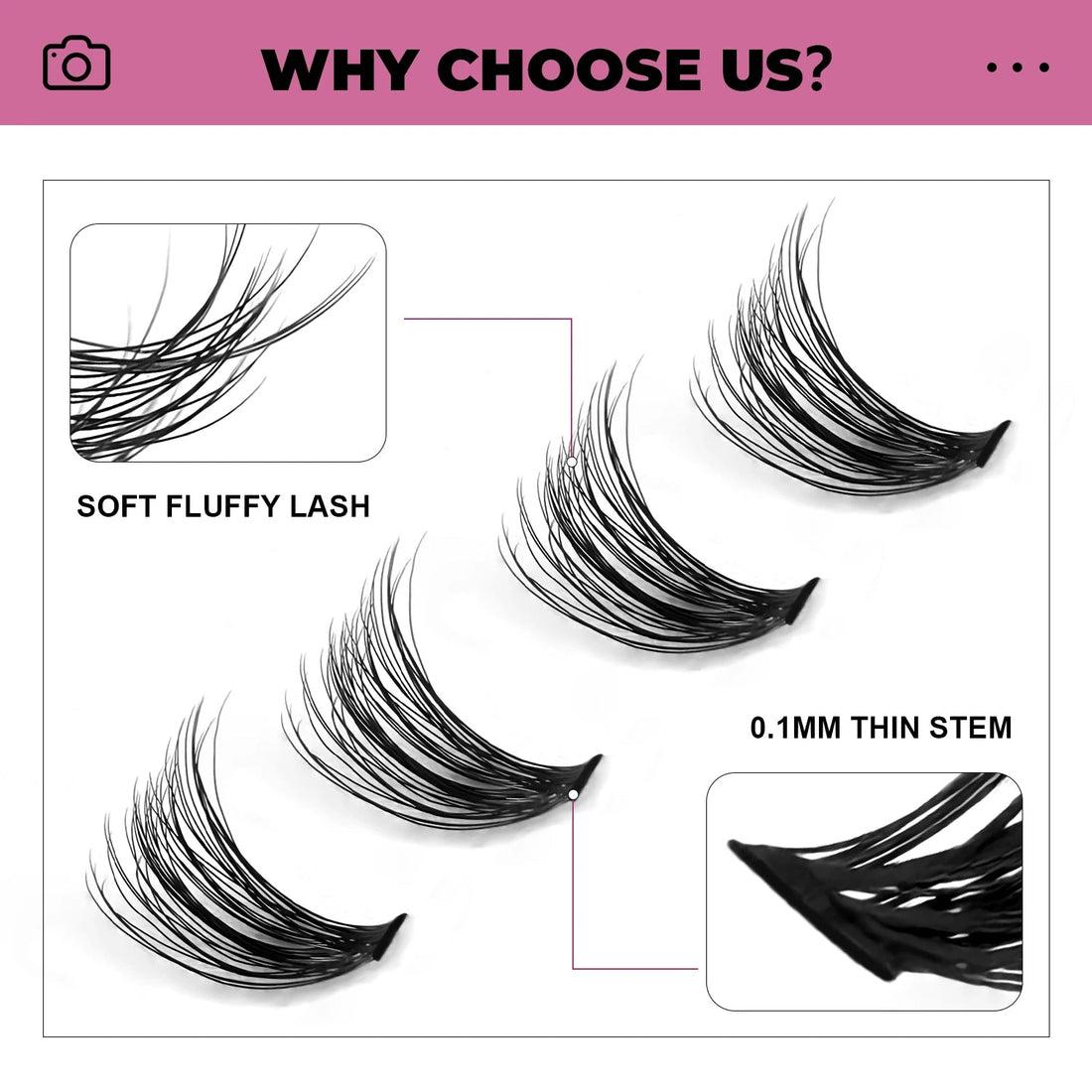 GROINNEYA DIY Lashes Extension Kit Individual Lashes Clusters Faux Mink Eyelash Extension Mix set with Lash Natural Look Makeup Halalzen