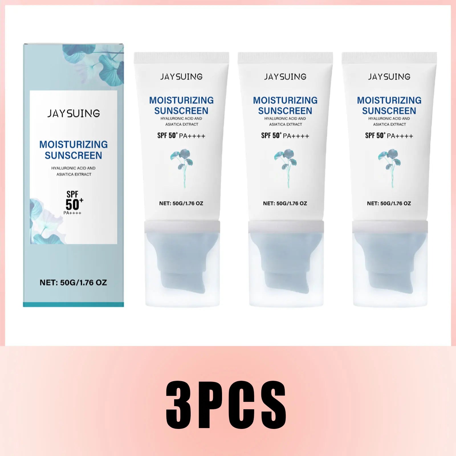 Centella Sunscreen Spf50+ Pa++++ Calming Moisturize Oily Sensitive Skin Soothing Long-Lasting UV Protection Sunblock Face Cream Halalzen