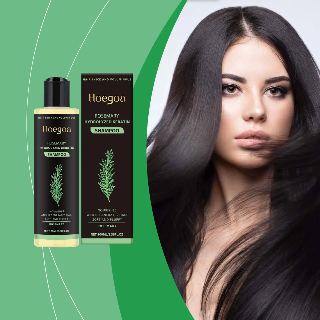 Rosemary Shampoo,Hair Growth Deep Clean Scalp,Anti Dandruff Oil Control Strengthen Root Nourish Volumizing Thickening Hair Care