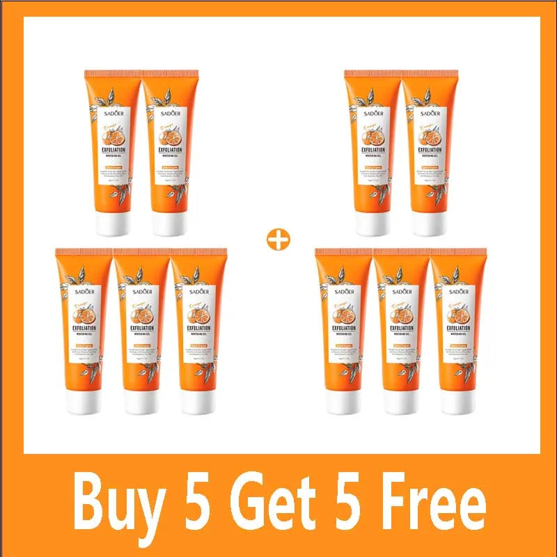 Orange Exfoliating Peeling Gel Facial Scrub Moisturizing Nourish Repair Scrubs Blackhead Removal Face Cleanser Korean Cosmetics Halalzen