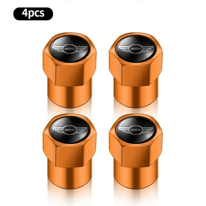 4Pcs Metal Car Wheel Tire Air Valve Caps Stem Covers For BMW Mini Cooper Countryman Clubman R55 R56 R60 F54 JCW F55 Accessories
