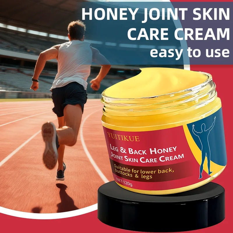 YUITIKUE 120g Joint Massage Cream - Honey Formula for Leg & Back, Easy Absorption, Relaxing Body & Mind Care