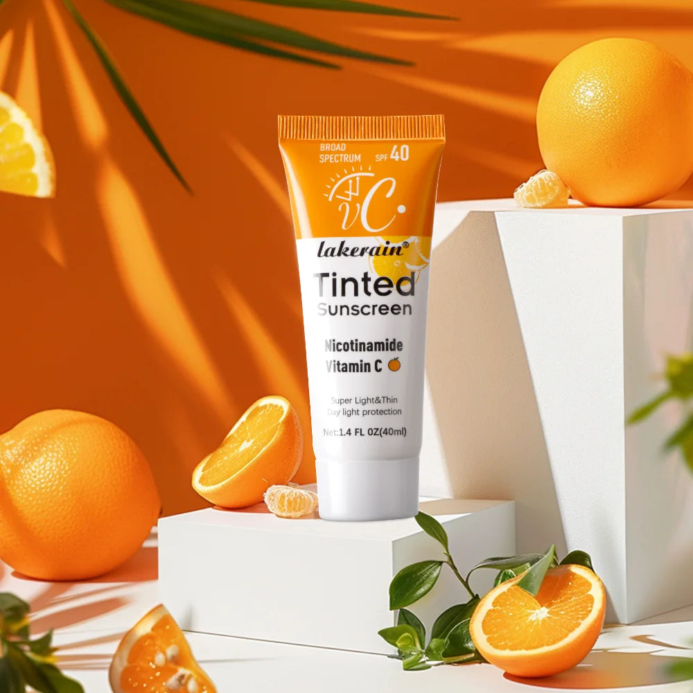 Facial Body Sun Cream SPF40+UV Sun Cream Skin Protective Cream Light Coverage UV Protection Foundation Cream Makeup Halalzen