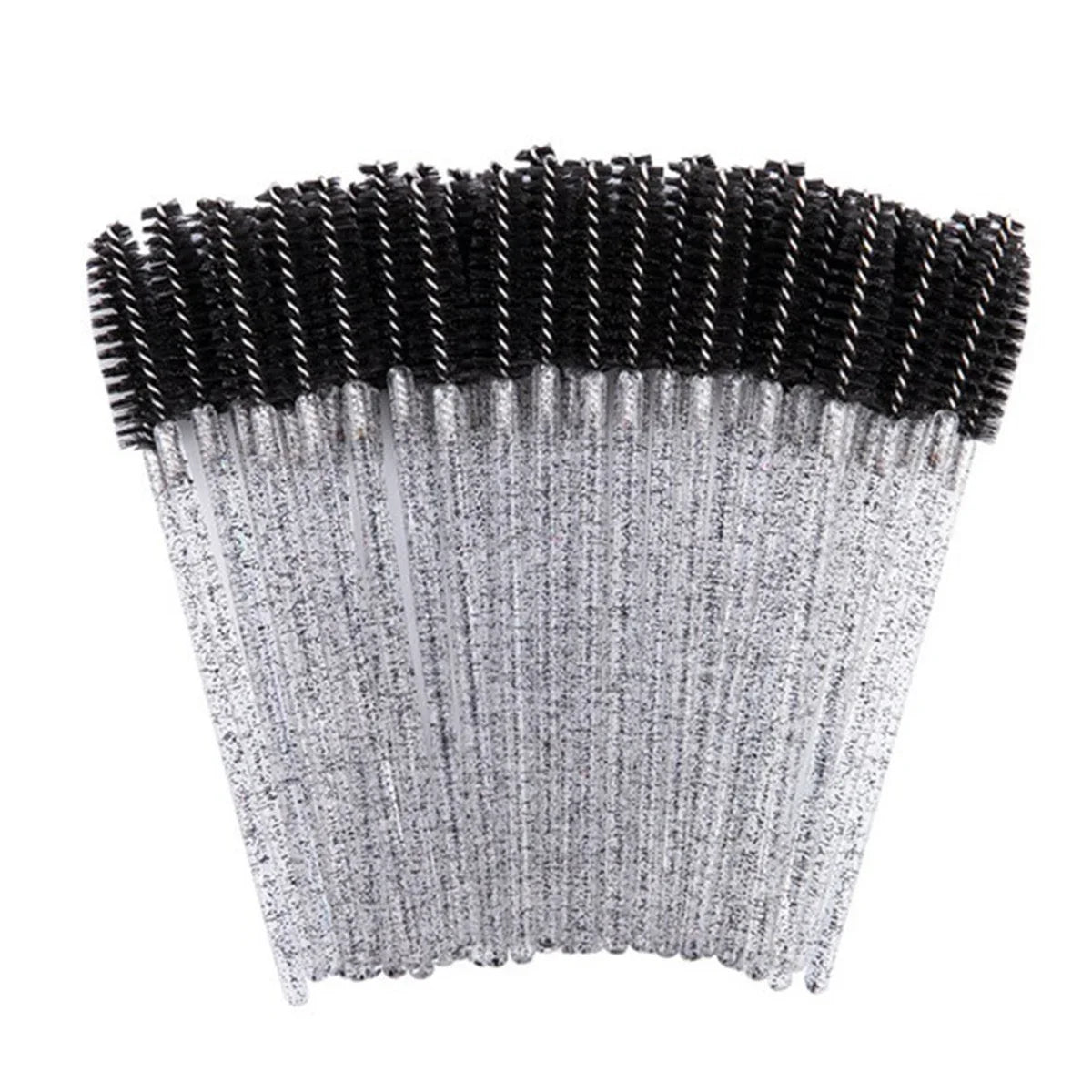 100 Pcs Crystal Eyelash Brush Disposable Mascara Wands Eyelash Extension Microbrush Eyebrow Applicator Makeup Brush Halalzen