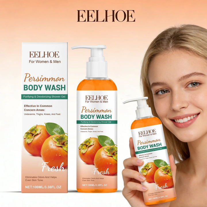 Persimmon Body Wash Eliminating Odor Exfoliating Long Lasting Moisturizing Refreshing Oil Control Smoothing Fragrance Shower Gel Halalzen