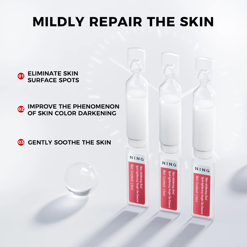 Face Ampoule Essence|Brightening,Anti-Wrinkle, Anti-Acne with Niacinamide, Salicylic Acid & Peptides for Even Tone & Skin Repair