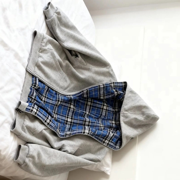 Sweat à capuche zippé tendance streetwear Joker hip-hop vintage pour femme, style Harajuku Y2K, coupe ample et décontractée, style coréen universitaire.