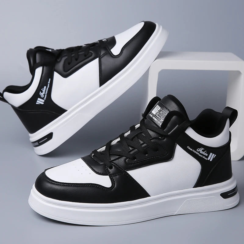 Mens Board Shoes 2025 New Autumn Winter Thick Velvet Warmth Comfort Sports Leisure Shoes Fashion High Top Flat Walking Shoes Man