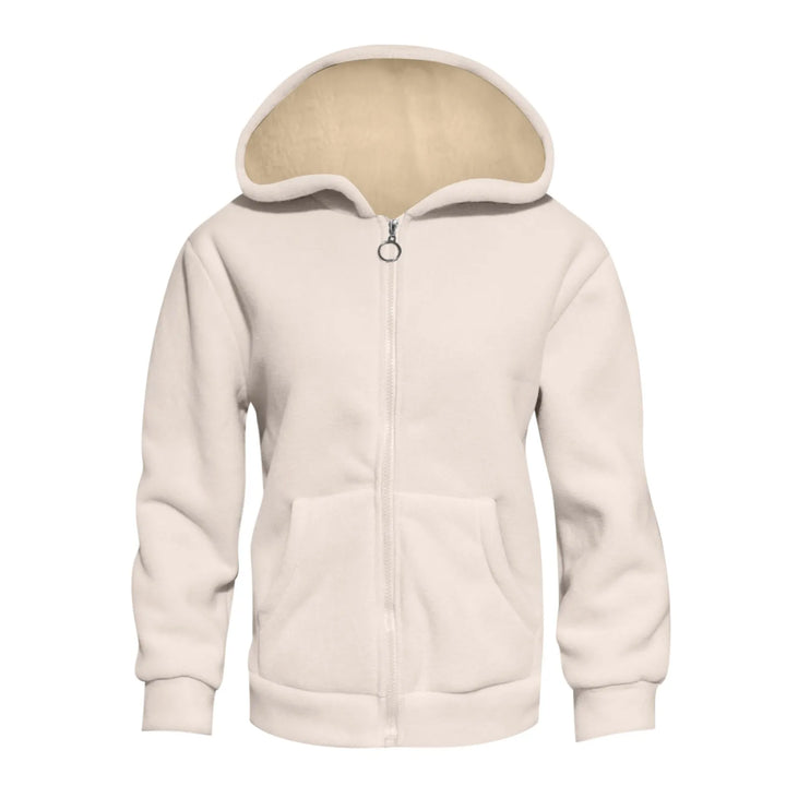 Women Fleece Jacket Trendy Zipper Hooded Fleece Coats Long Sleeve Caaual Loose Fall Winter Sweatshirt Outdoor Clothes Women