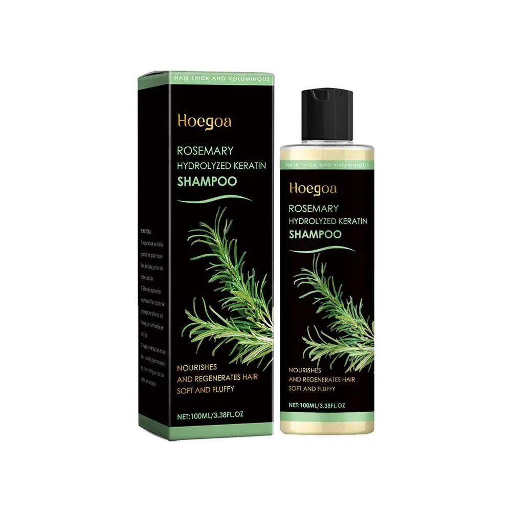 1/2PCs Rosemary Hair Growth Shampoo Thickening Hydrolyzed Keratin Dry Frizzy Damaged Repair Moisturizing Scalp Cleaning Shampoo