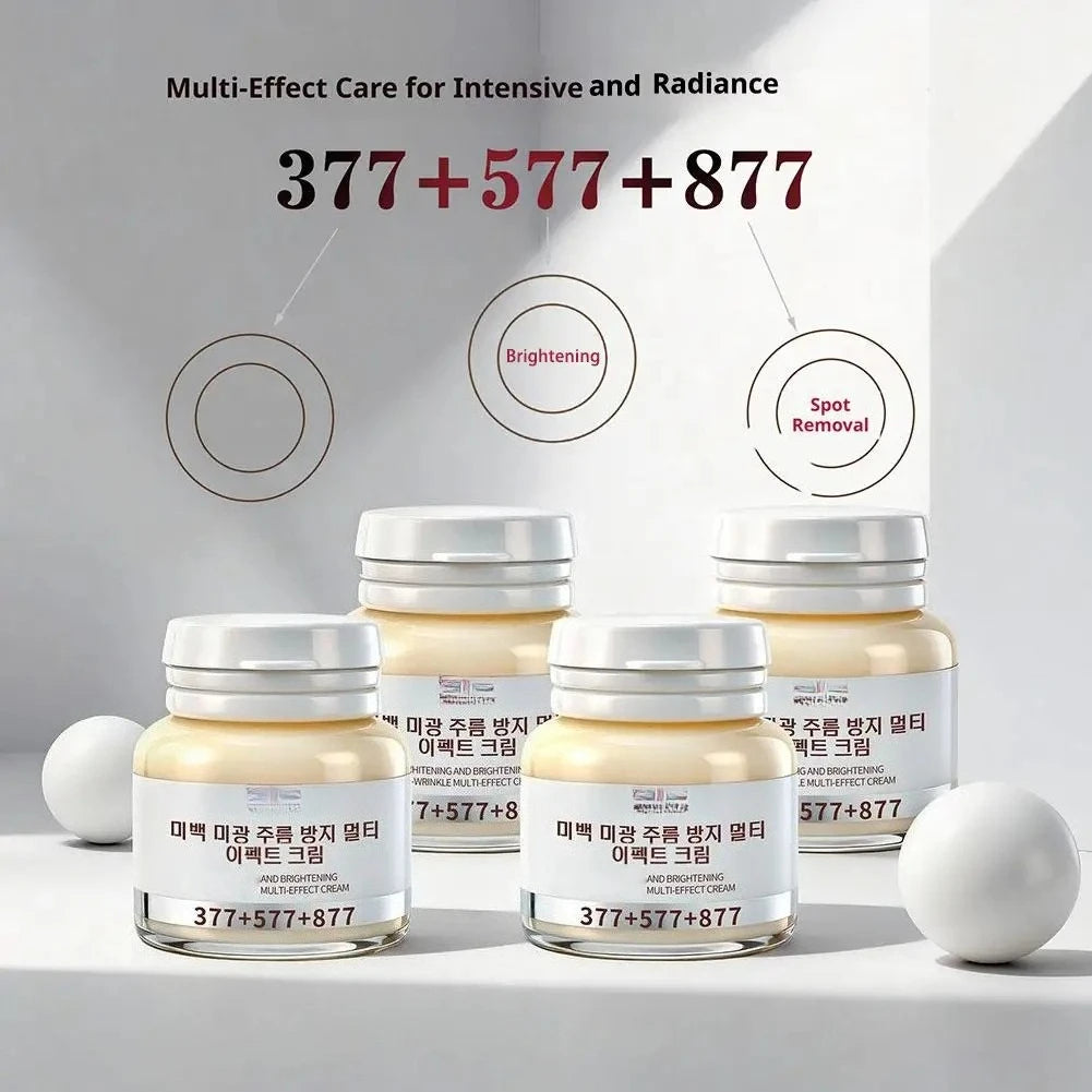 Brightening Multi-Effect Face Cream with Niacinamide & Ginseng Extract, Fade Dark Spots, Anti-Wrinkle & Hydrating 4pcs Set