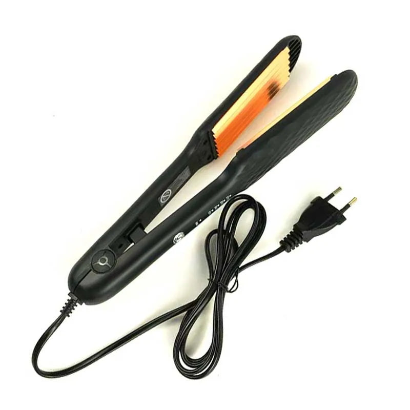 Professional Ceramic Corrugated Iron Fluffy Hair Curler 3D Hair Crimper Iron Corn Perm Splint Flat Iron Curling Styling Tool