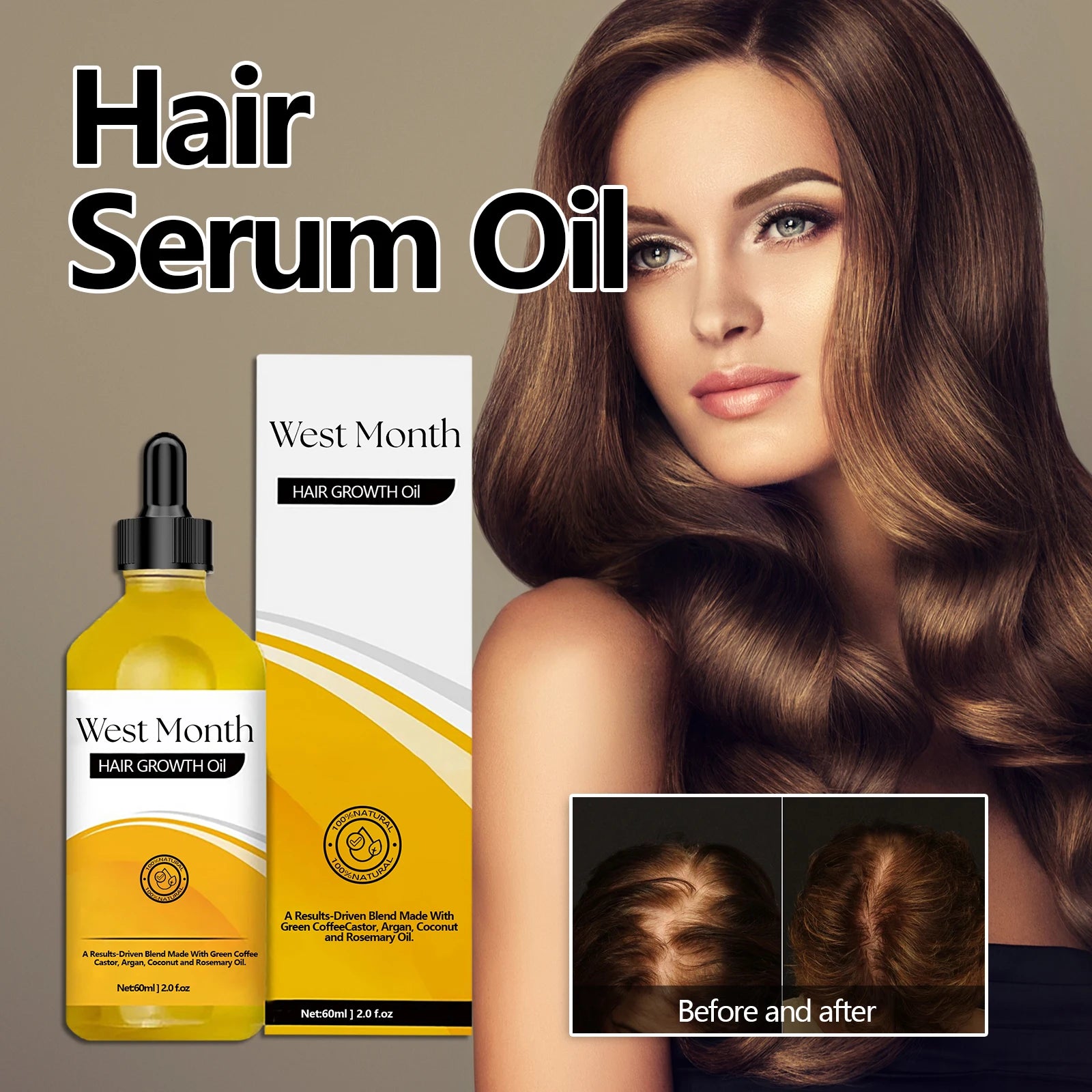 Scalp Treatment Serum Oil Hair Thicken Promote Hair Regrowth Prevent Hair Loss Repair Damaged Hair Smoothing Nourishing Hair Oil