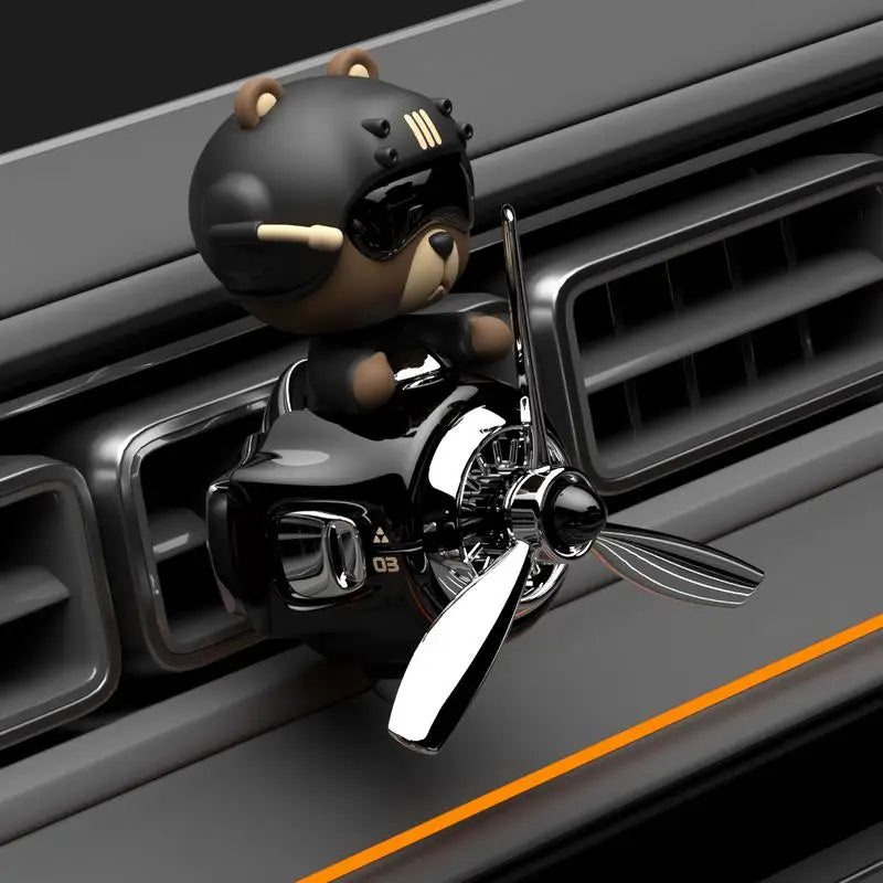 DIY perfume Odor ornament bear car air fresheners decorations accessories aroma vent clip fragrance diffuser men