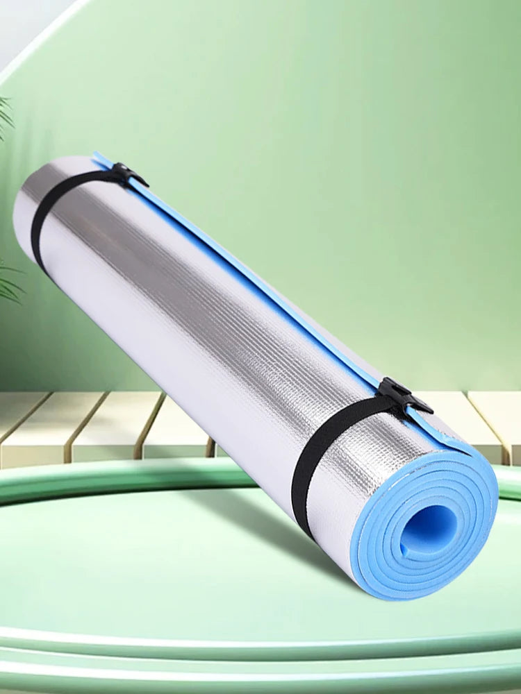 Waterproof Yoga Mat Moisture-proof Yoga Mat Thickened Aluminum Membrane Exercise Mat Multifunction for Camping Picnic