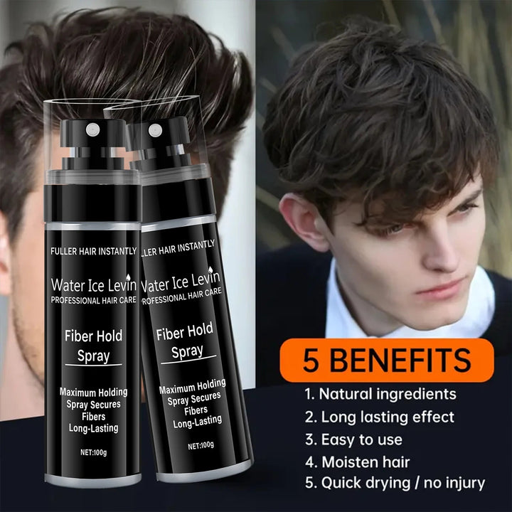 Fiber Spray, 100ml - Easy to Use, Long-Lasting Plump and Texture, Suitable for All Hairstyles, with Natural Plump Appearance Halalzen