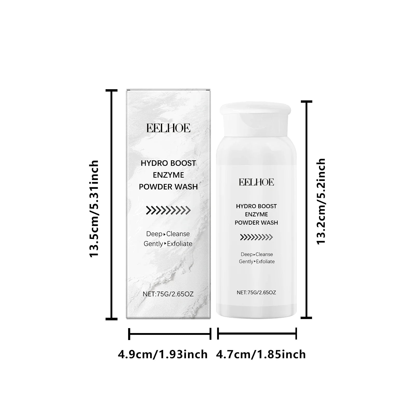 Enzyme Face Powder Wash Skin Oil Control Clean Facial Pores Remove Blackheads Pimples Refreshed Enzyme Face Cleanses Flour Halalzen
