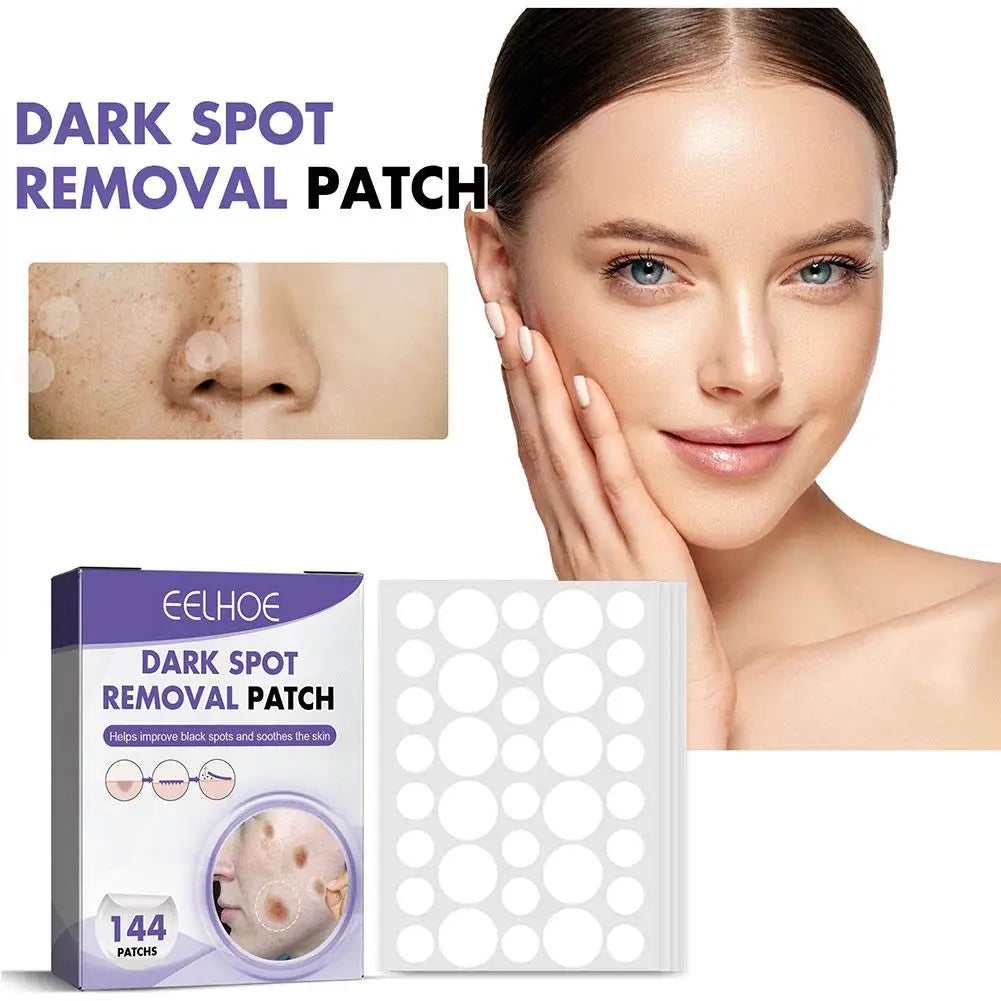 144pcs/1box Face Spot Patches Smooth Skins Improve Cleansing Black Essential Care Women Facial Skin Patch Lightening Spots