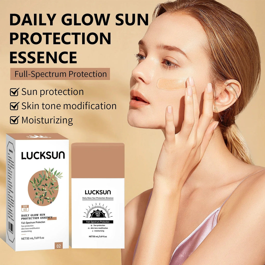 Liquid Foundation Cream Sunscreen High-coverage Moisturizing Oil-control Non-stick Sunscreen Waterproof Concealer Face Makeup Halalzen