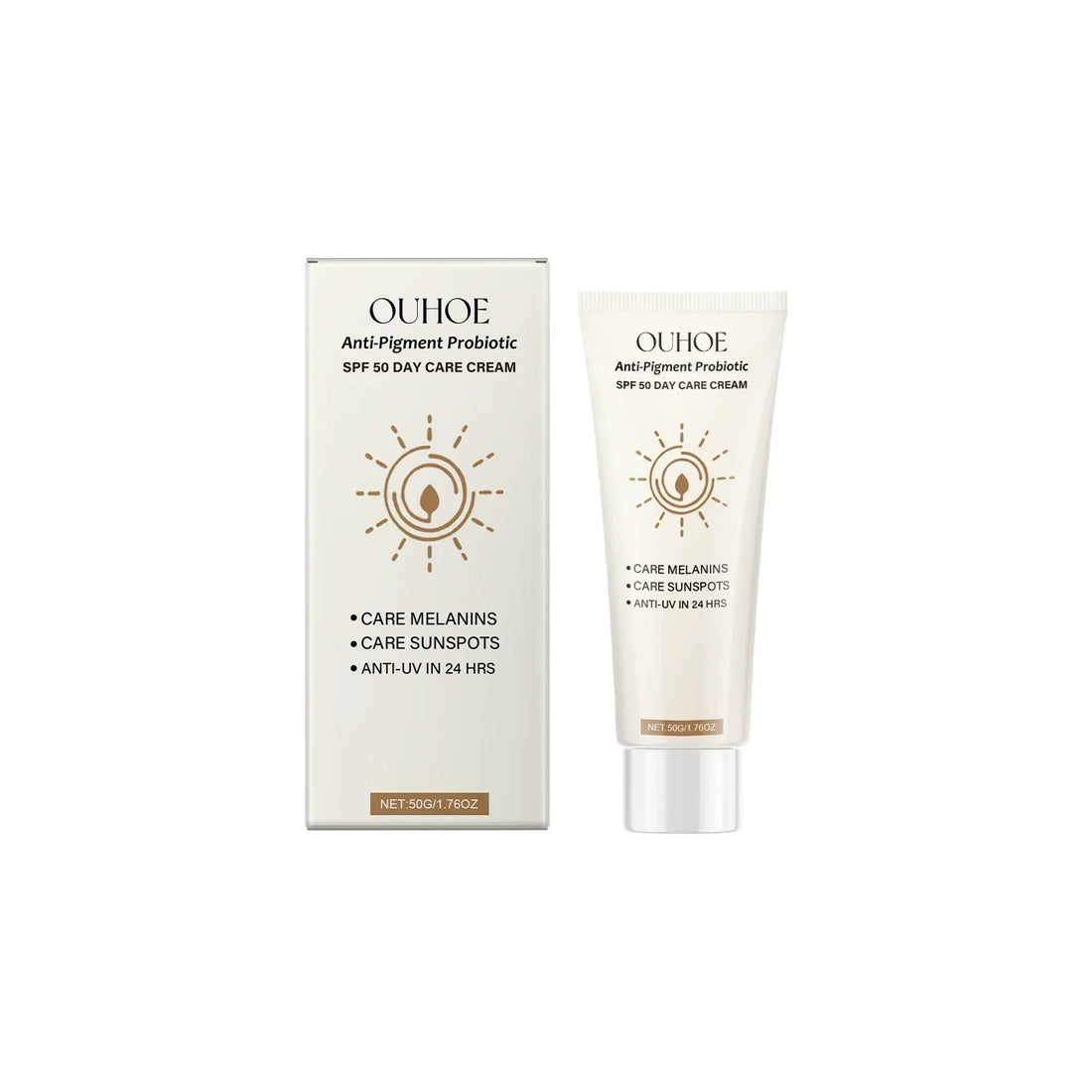 SPF50 Sunscreen Defensing Ultraviolet Reducing Pigmentation Even Tone Waterproof Whitening Anti Sunburn Facial Protective Cream Halalzen