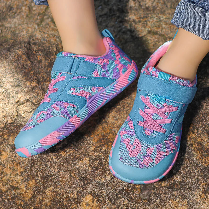Children's Outdoor Casual Sports Shoes Wide Palm Fitness Anti-slip Breathable Barefoot Sneaker Shoes Soft sole For Boy and Girl