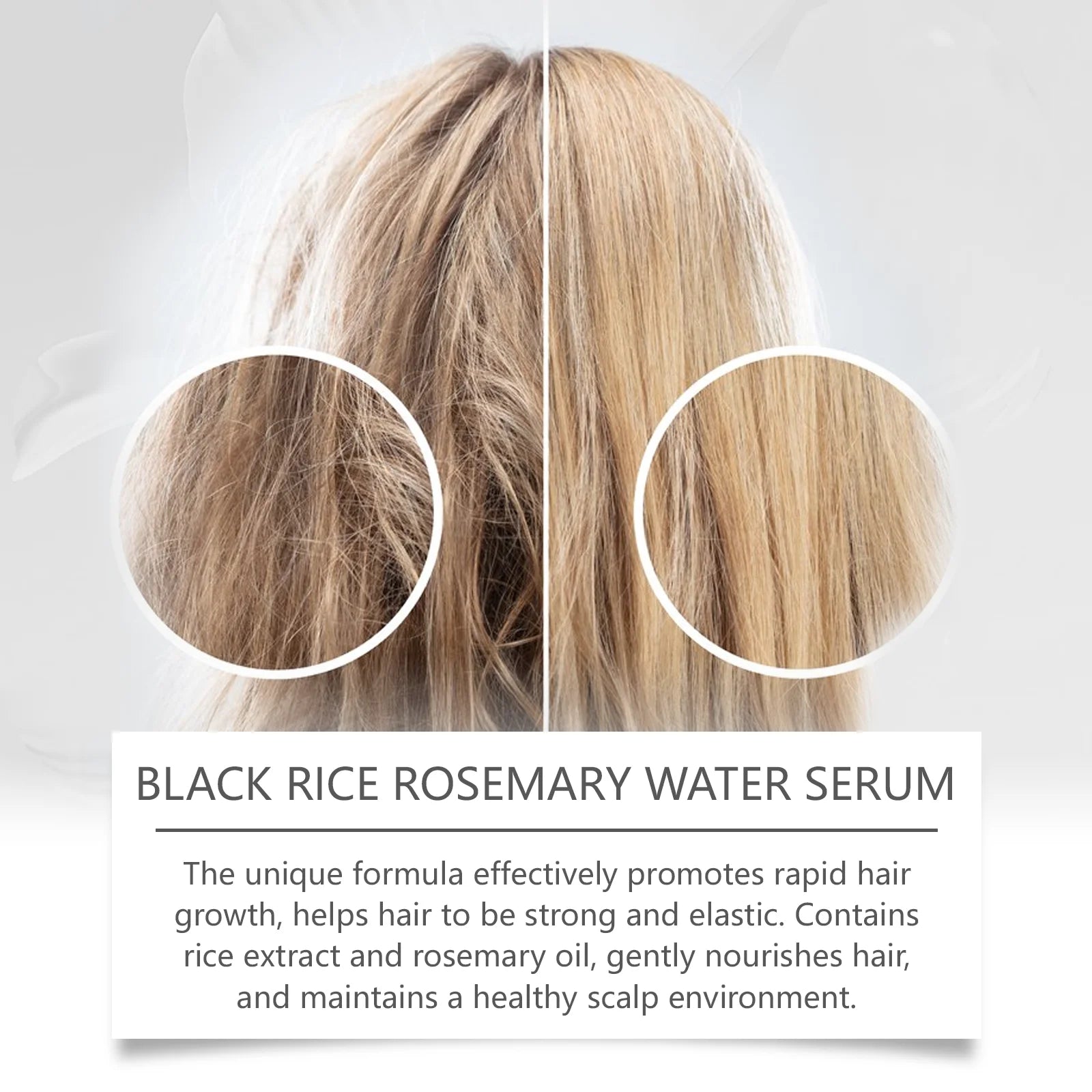 Black Sesame Hair Nourishing Serum - Repairs Dry, Frizzy & Split Ends, Leaves Hair Super Smooth, Shiny and Easy to Manage Halalzen