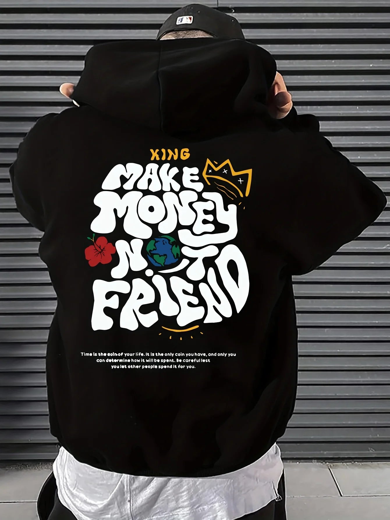 Printed Men's Hoodies Men's Casual Graphics Long Sleeve Hoodies With Kangaroo Pocket Sweatshirts