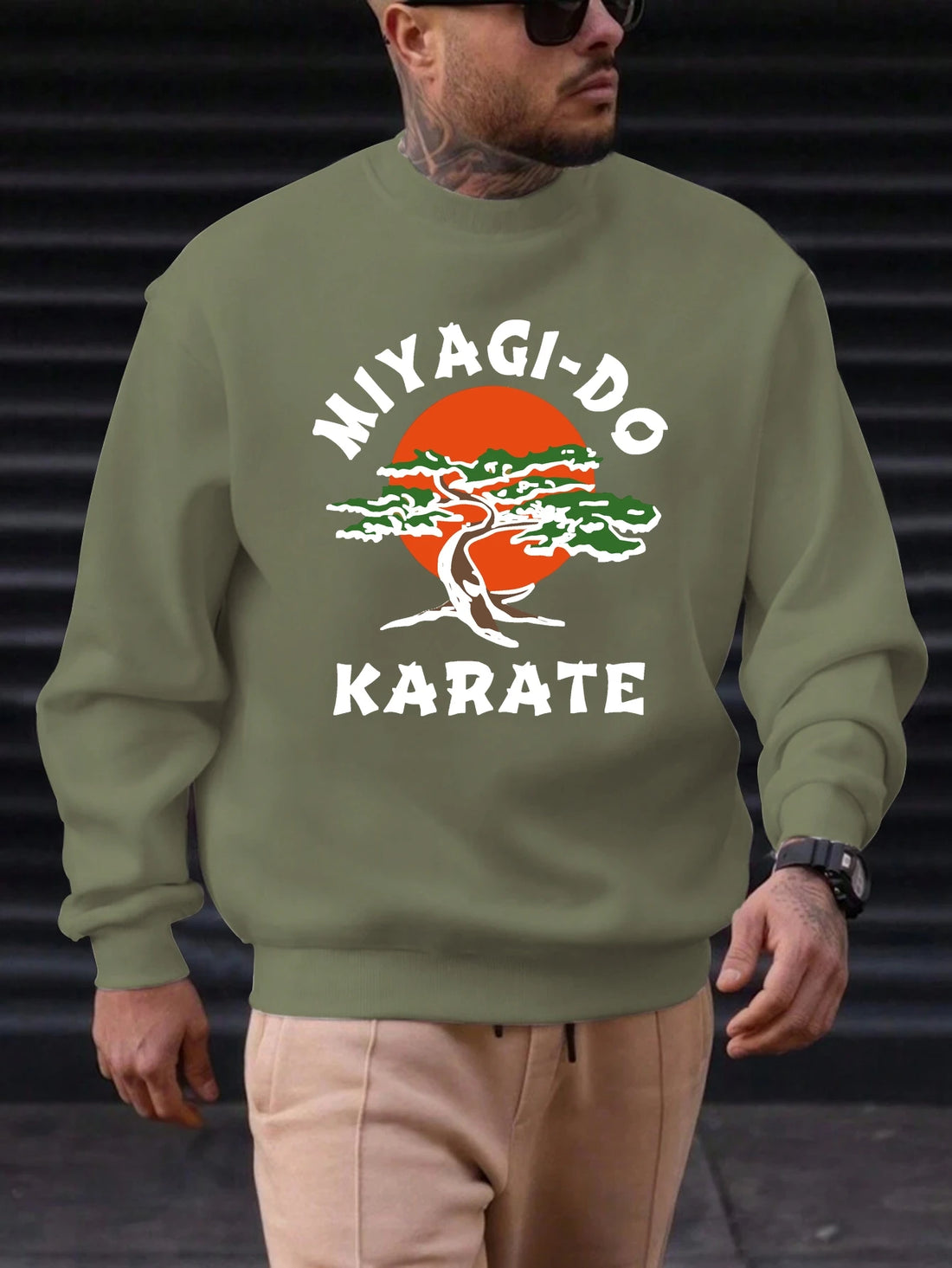 Men's Cotton Crewneck Sweatshirt MIYAGI-DO Graphic Print 2025 New Trending Fashion Casual High Quality Top Clothing