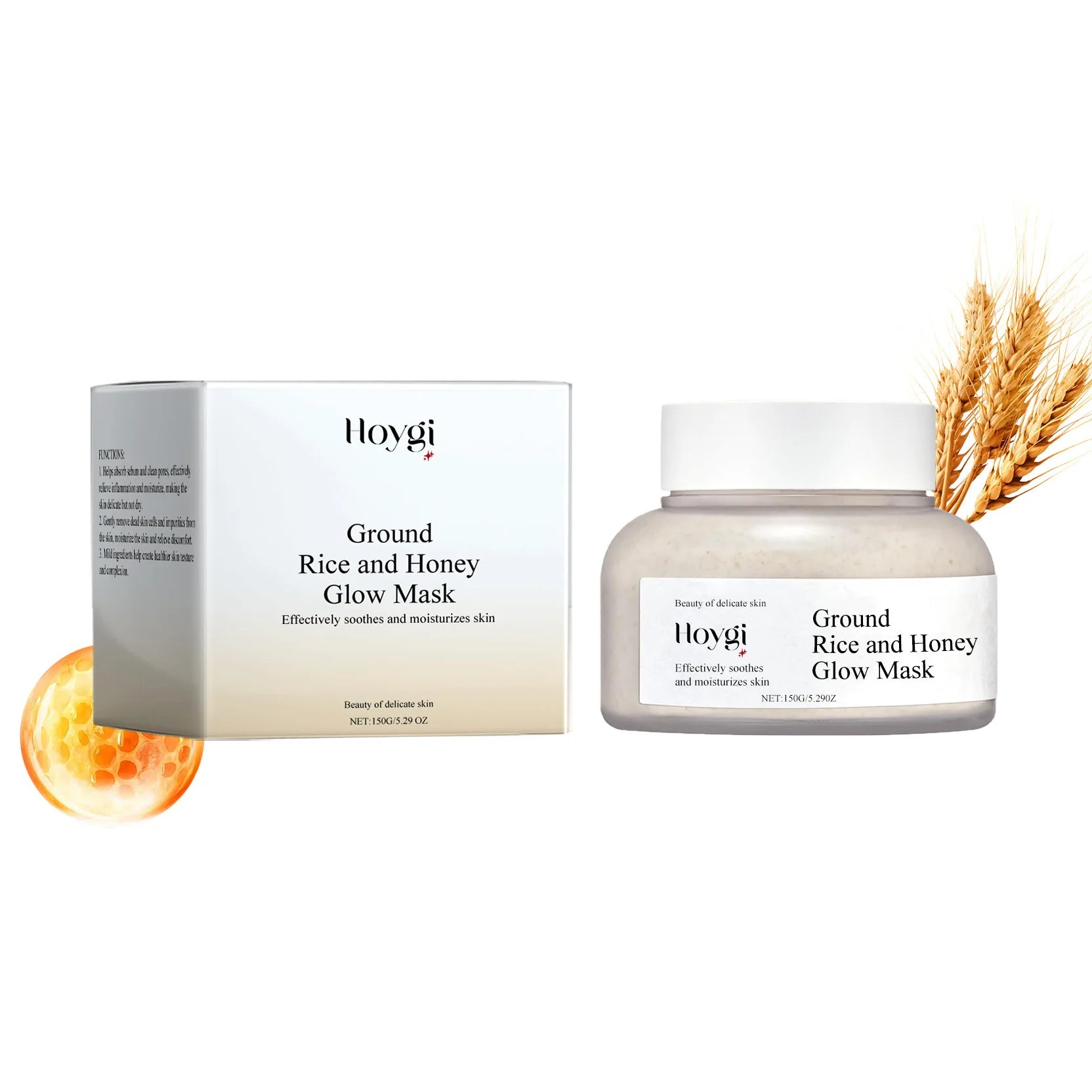Rice Raw Pulp Mask Replenishment Moisturizing Fade Dark Spot Repair Sensitive Skin Shrink Pore Hydrating Mask Korean Skin Care