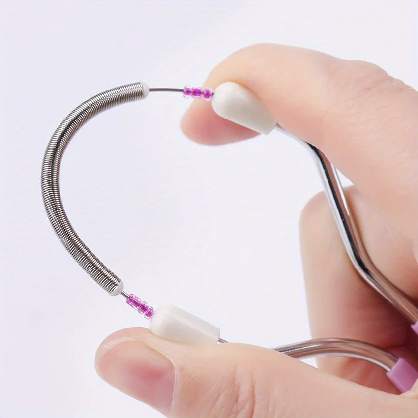 1/2pcs Painless Spring Roller Facial Epilator -Portable Handheld Electric-Free Hair Remover for Lip/Eyebrow/Cheek, Skincare Tool