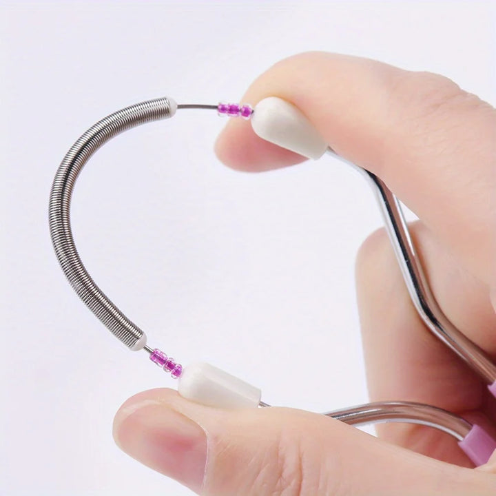 1/2pcs Painless Spring Roller Facial Epilator -Portable Handheld Electric-Free Hair Remover for Lip/Eyebrow/Cheek, Skincare Tool