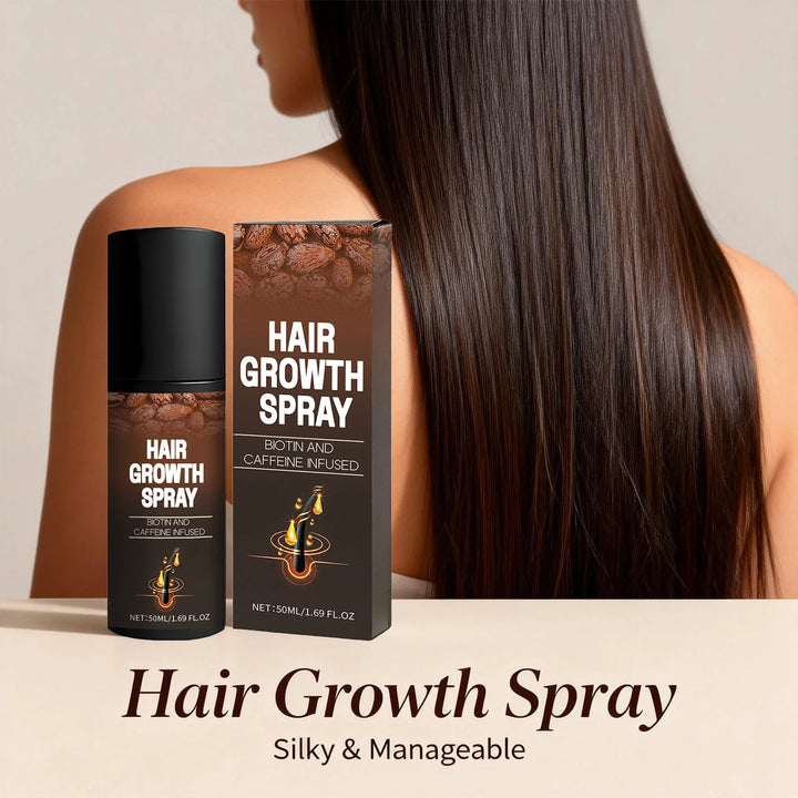 Hair Growth Spray Biotin and Caffeine Infused Promote Hair Growth Nourishing Scalp Reduce Hair Breakage Repair Roots Hair Care