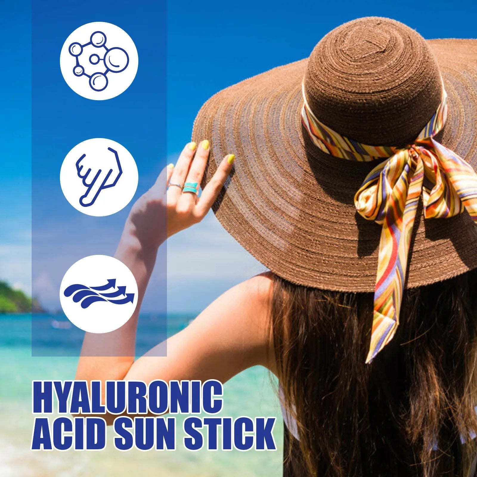 EELHOE UV Protection Cream Spf 50 UV Protection Outdoor Anti Oxidant Moisturizing Skin Care Hyaluronic Acid Face Sun Block Cream Halalzen