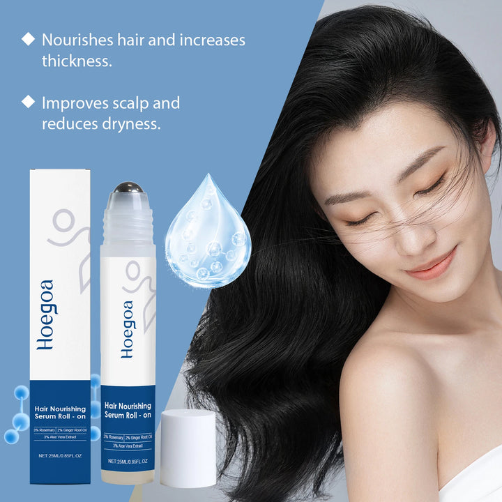 Rosemary Scalp Massager Roll-On Serum Repairing Damaged Dry Scalp Hydrate Anti Hair Loss Strengthen Hair Roots Smooth Hair Care