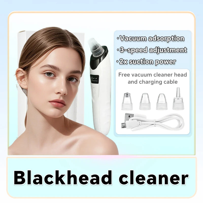Electric Blackhead Remover Vacuum Pore Cleaner Deep Facial Cleaning Device Nose Suction Tool Skin Care Beauty Machine