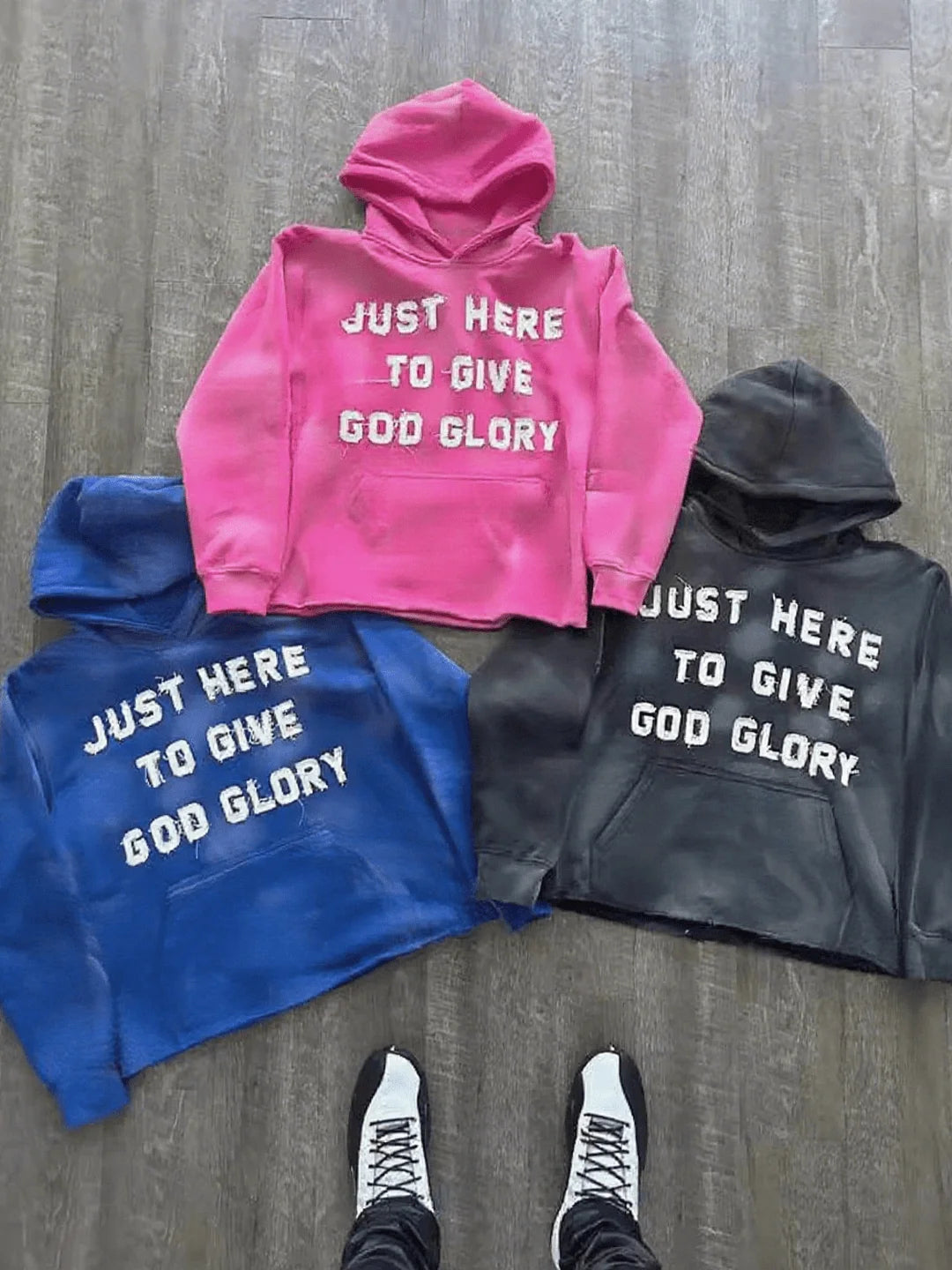 Cross Letter Patch Embroidery Sports Y2K Street Hip-Hop Cross-Border Fashion Loose Hoodie Sweatshirt