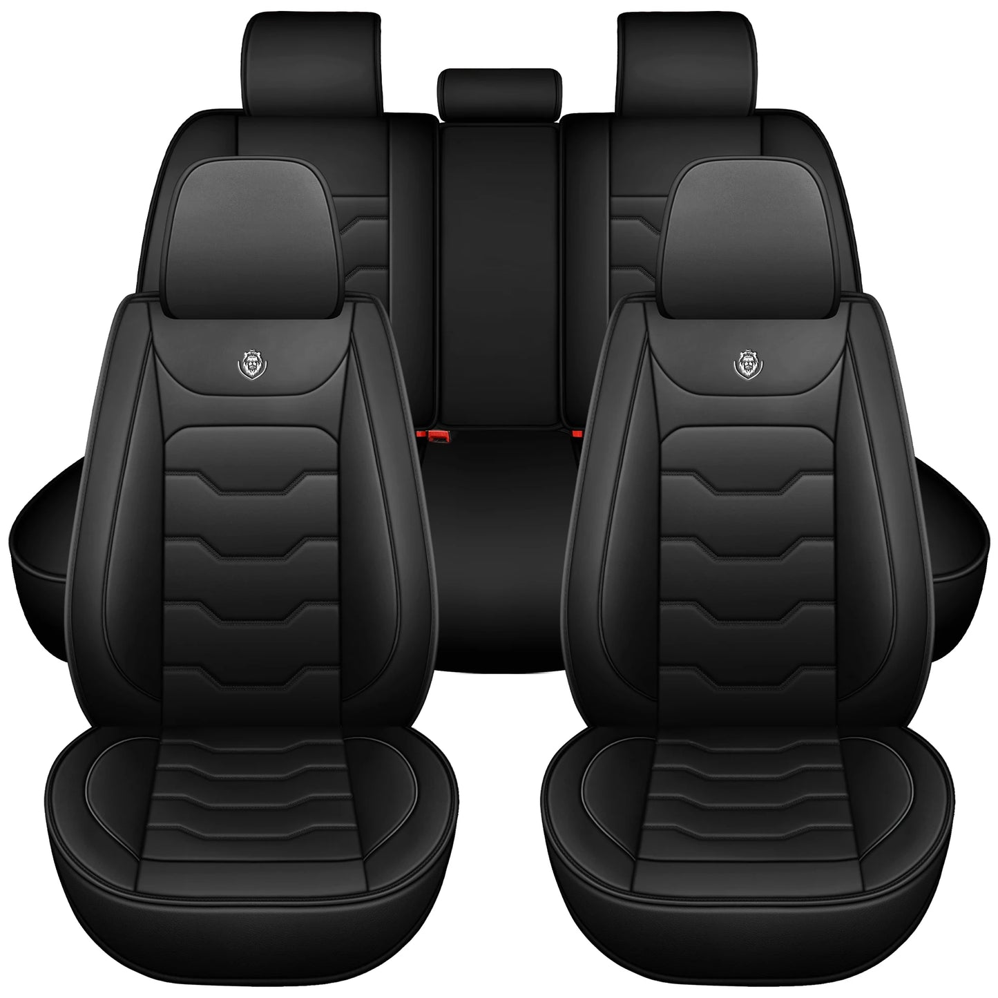 Full car 5-seat set car seat cover, suitable for Toyota Corolla 1997-2006, waterproof PU leather, full-surround protection desig