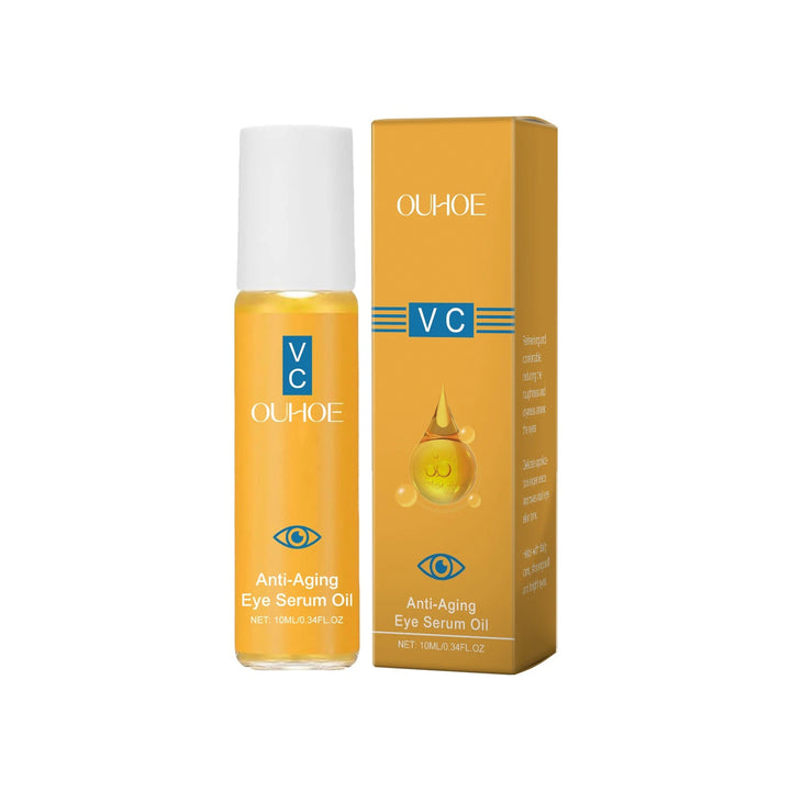 Anti Aging Eye Essence Oil Firming Brightening Reduce Wrinkle Fade Fine Lines Remove Puffiness Hydrating Smooth VC Eye Serum Oil Halalzen