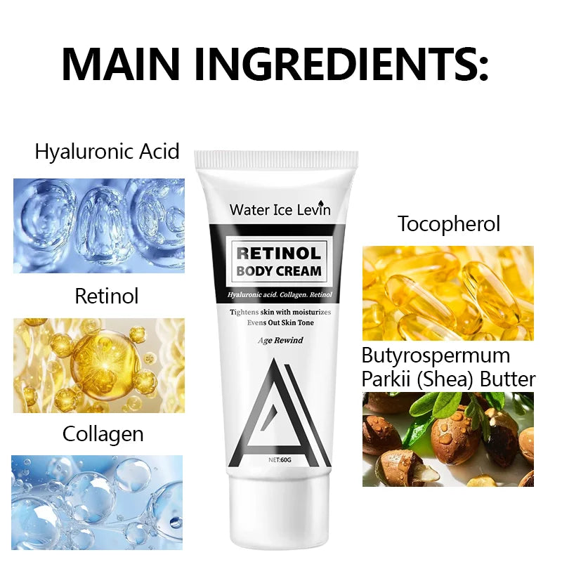 Retinol Body Lotion Firming Moisturizer Wrinkle Cream Boosts Skin Firmness For Face, Body, Dry Skin Improves Elasticity