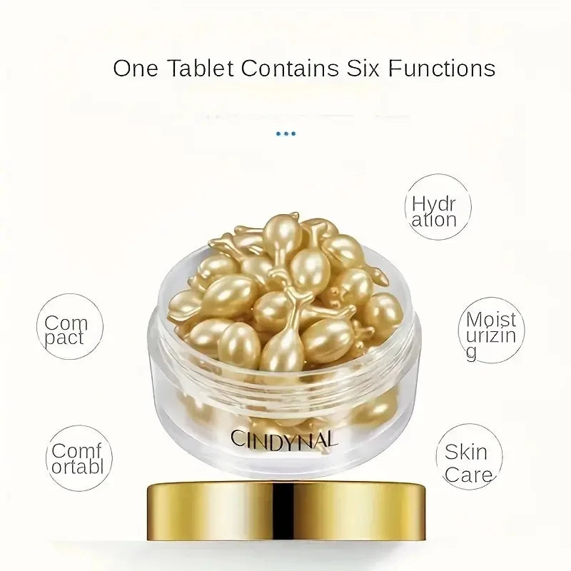 30 Hyaluronic Acid Essence Capsules — Deeply Nourishes and Moisturizes, Rejuvenates Youthful Skin, Suitable for Face and Neck to Lock in Moisture — Easy to Carry, Use Anytime, Perfect for Travel