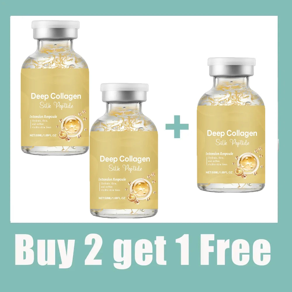 Silk Peptide Ampoule | Anti-Aging Serum with Collagen & 30 Peptide Complex for Intensive Lifting, Skin Tightening & Firming Halalzen