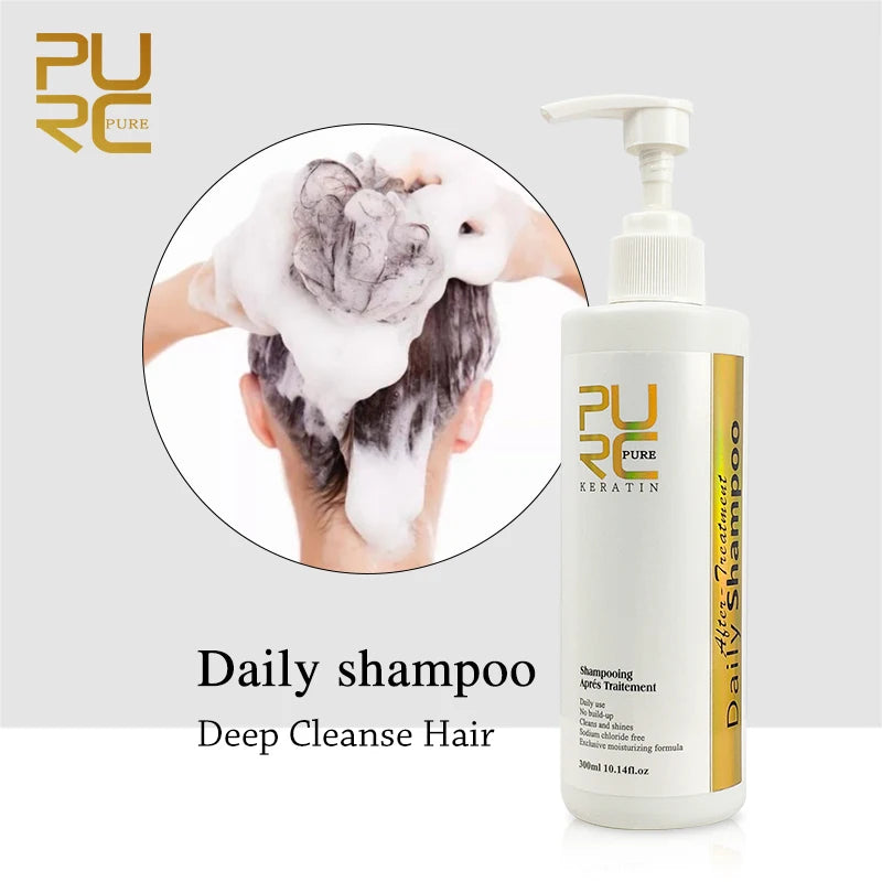 PURC Hair Purifying Shampoo Conditioner Keratin Hair Treatment Straightening Smoothing Professional Hair Care Salon Products Halalzen