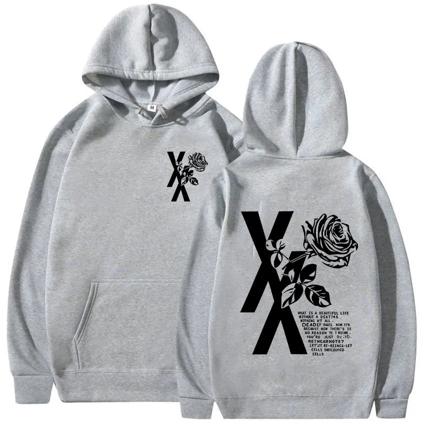 Rapper Mgk Lost Tour 2025 Print Hoodie Men Women Casual Autumn/Winter Fashion Sweatshirt Fleece Clothing Oversized Retro Hooded