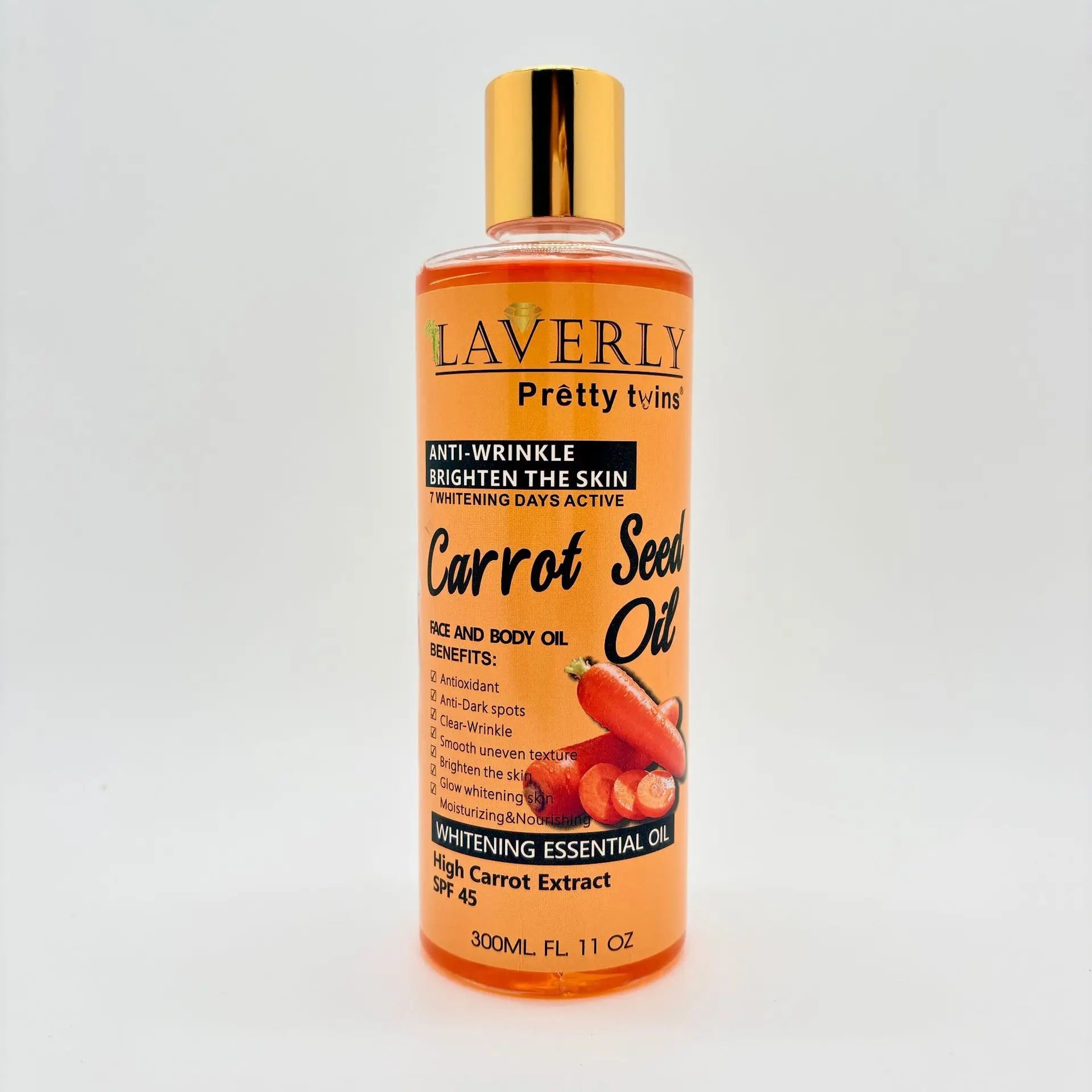 300ML CARROT B-CAROTENE BODY GEL OIL Moisturizing Essential Oil Body Oil Unisex Full Body Care Oil for Body, Face, Hand,